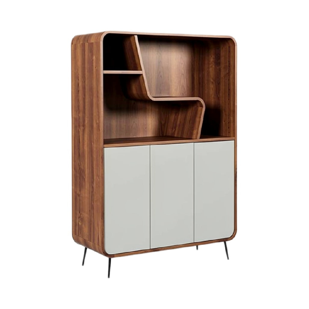 Moderne Houten Kast met Opslag en Minimalistisch Ontwerp